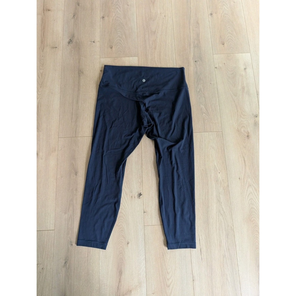 Lululemon Align Ribbed High-Rise Pant 25" True Navy Blue Size 14 W5FJTS